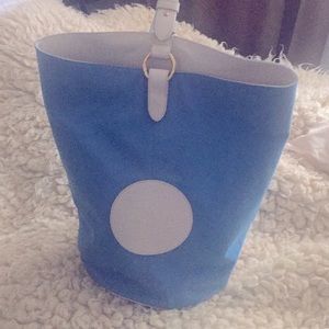 Canvas Bag Diane Von Furstenberg Baby Blue/White